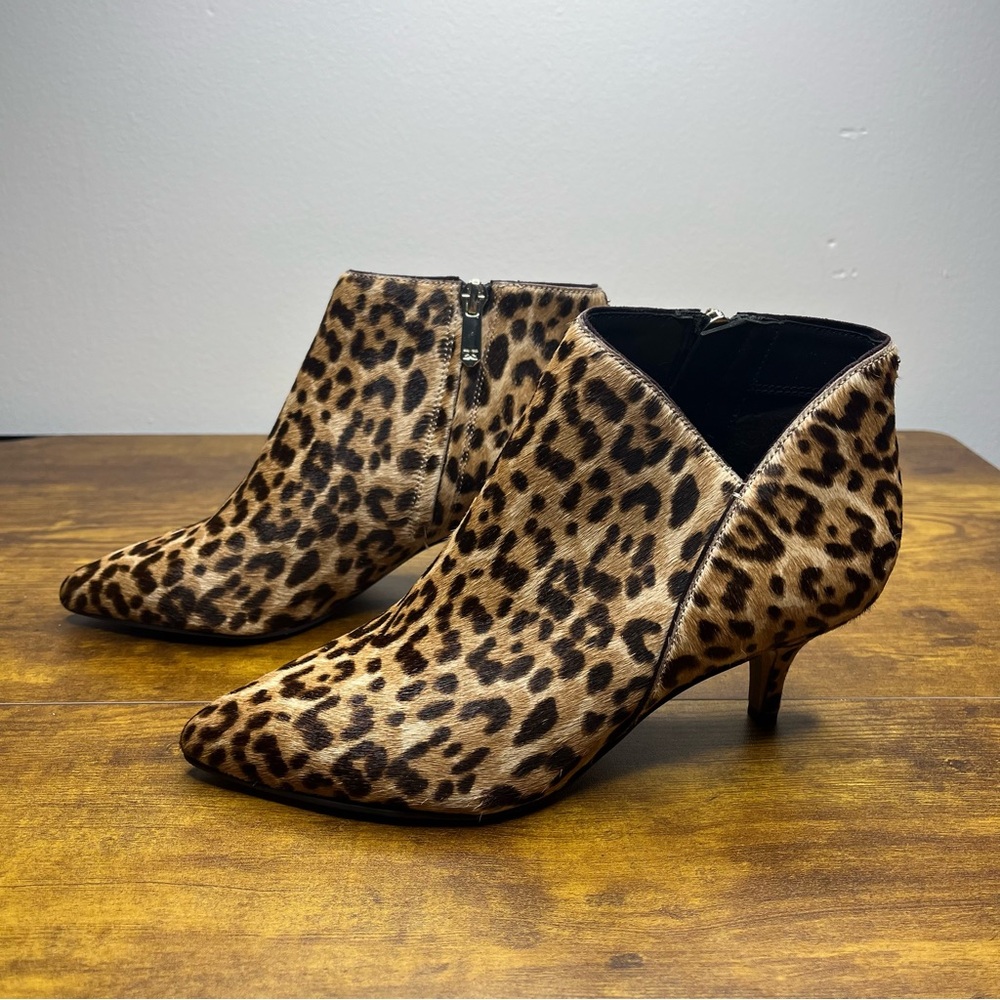Sam Edelman Kadison Leopard Print Kitten Heel Bootie